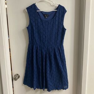 Ronni Nicole Blue Lace Dress